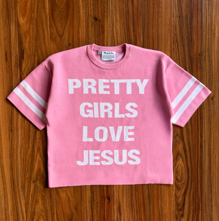 "Pretty Girls Love Jesus" Knitted Jersey