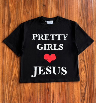 Pretty Girls Love Jesus Black Tee