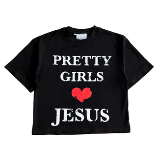 Pretty Girls Love Jesus Black Tee