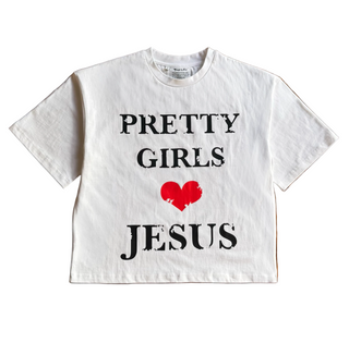 Pretty Girls Love Jesus White Tee