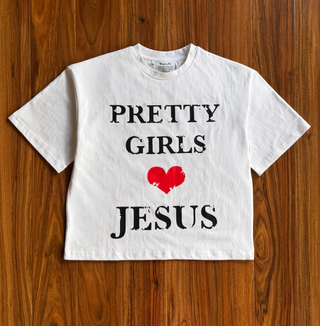 Pretty Girls Love Jesus White Tee