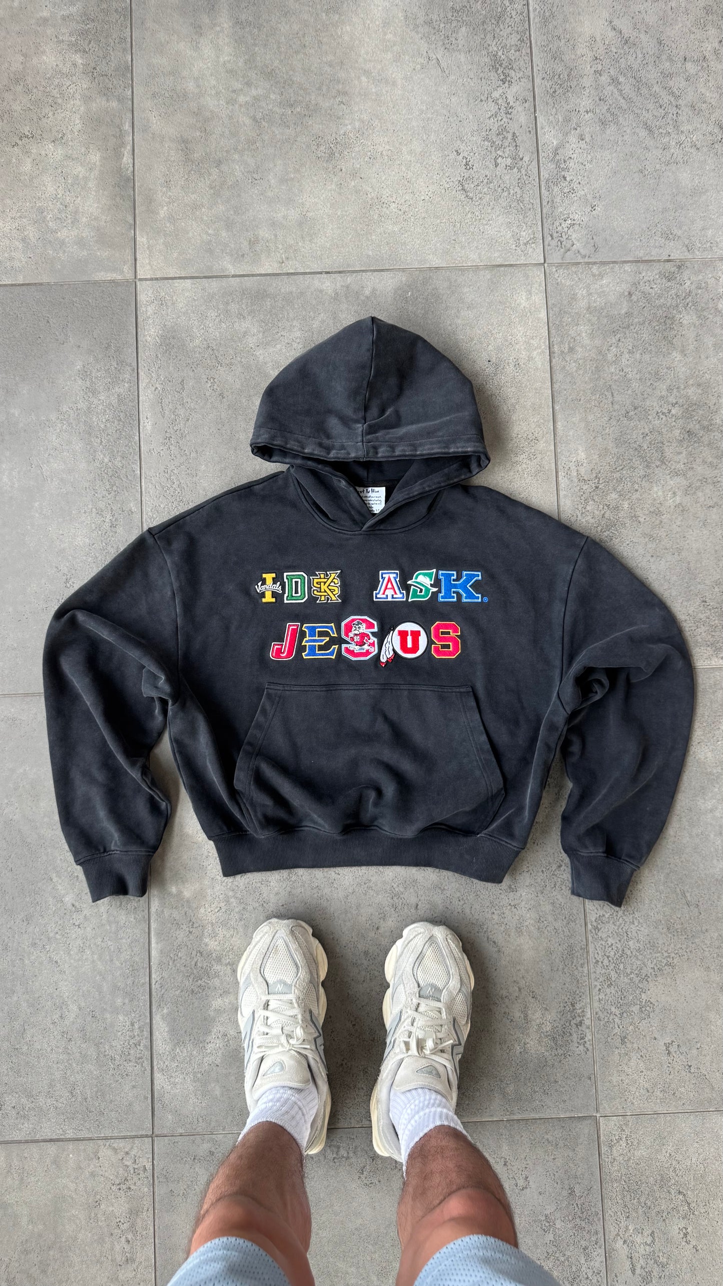 "IDK ASK JESUS" College Hoodie V2