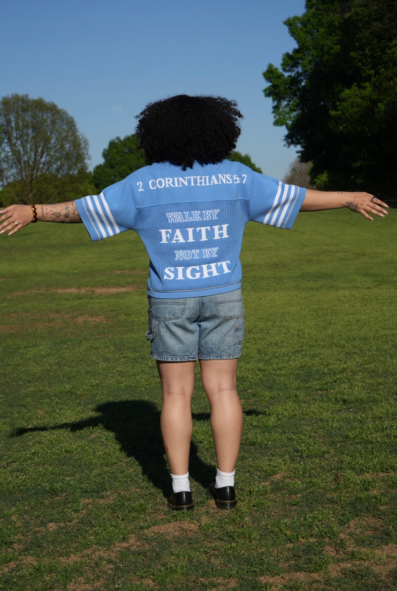 "2 Corinthians 5:7" Mesh Knitted Jersey