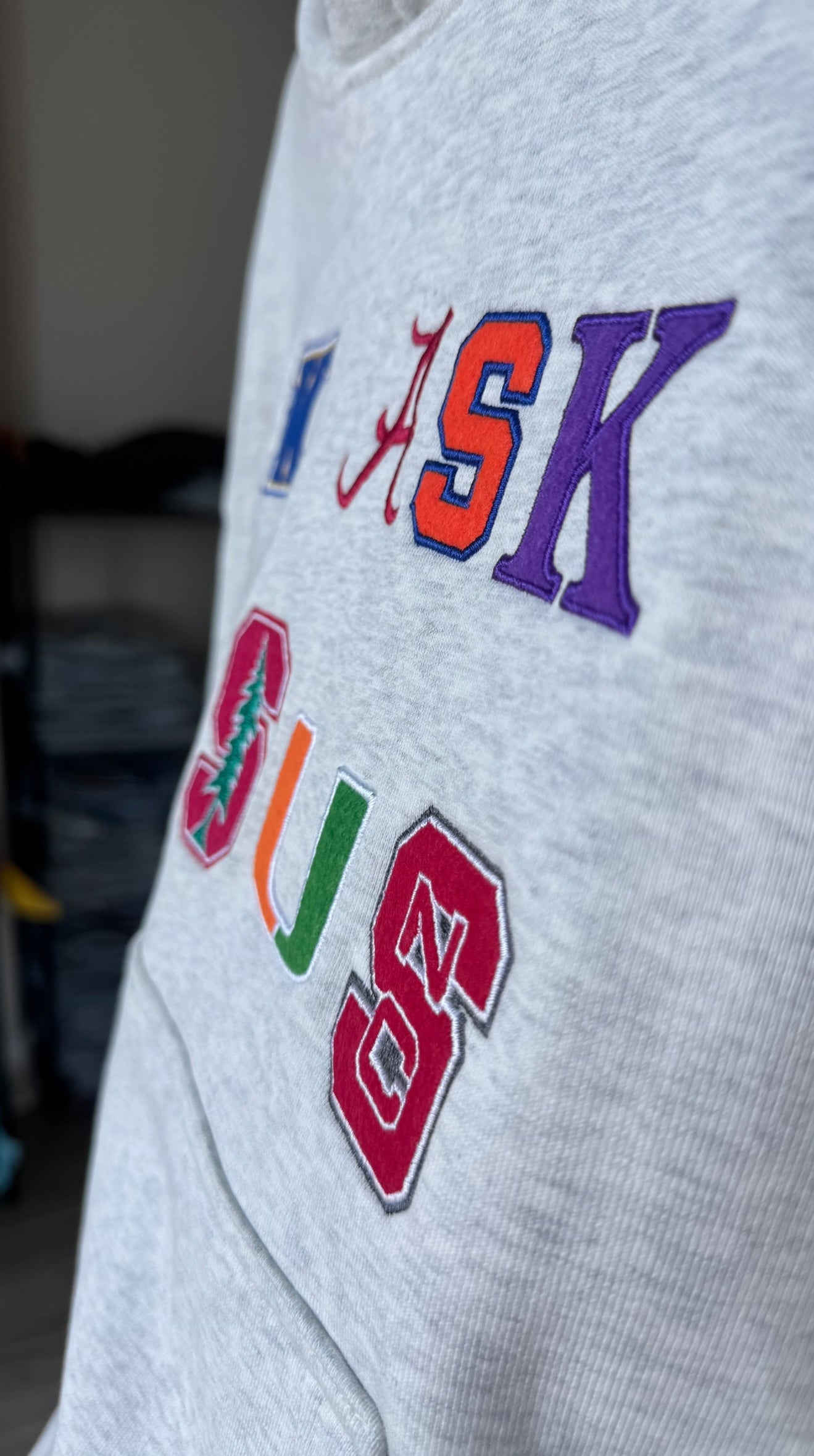 "IDK ASK JESUS" College Hoodie