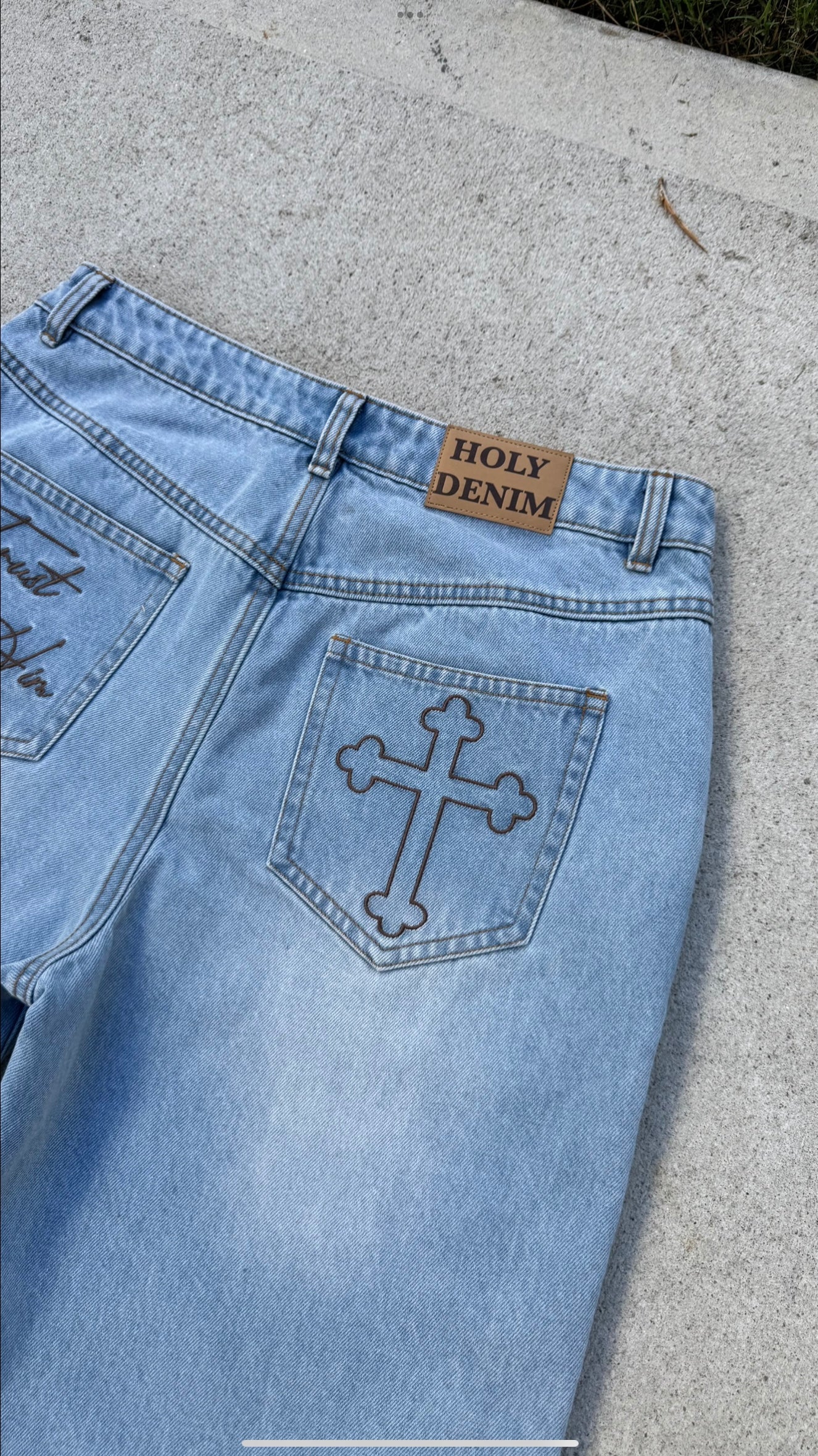 "Holy Denim" Floral Jorts
