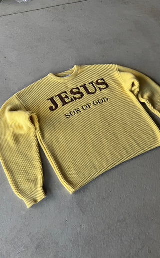 'JESUS Son Of God' Knitted Sweater