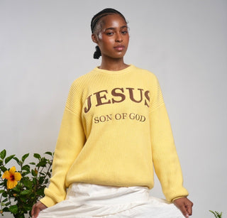 'JESUS Son Of God' Knitted Sweater