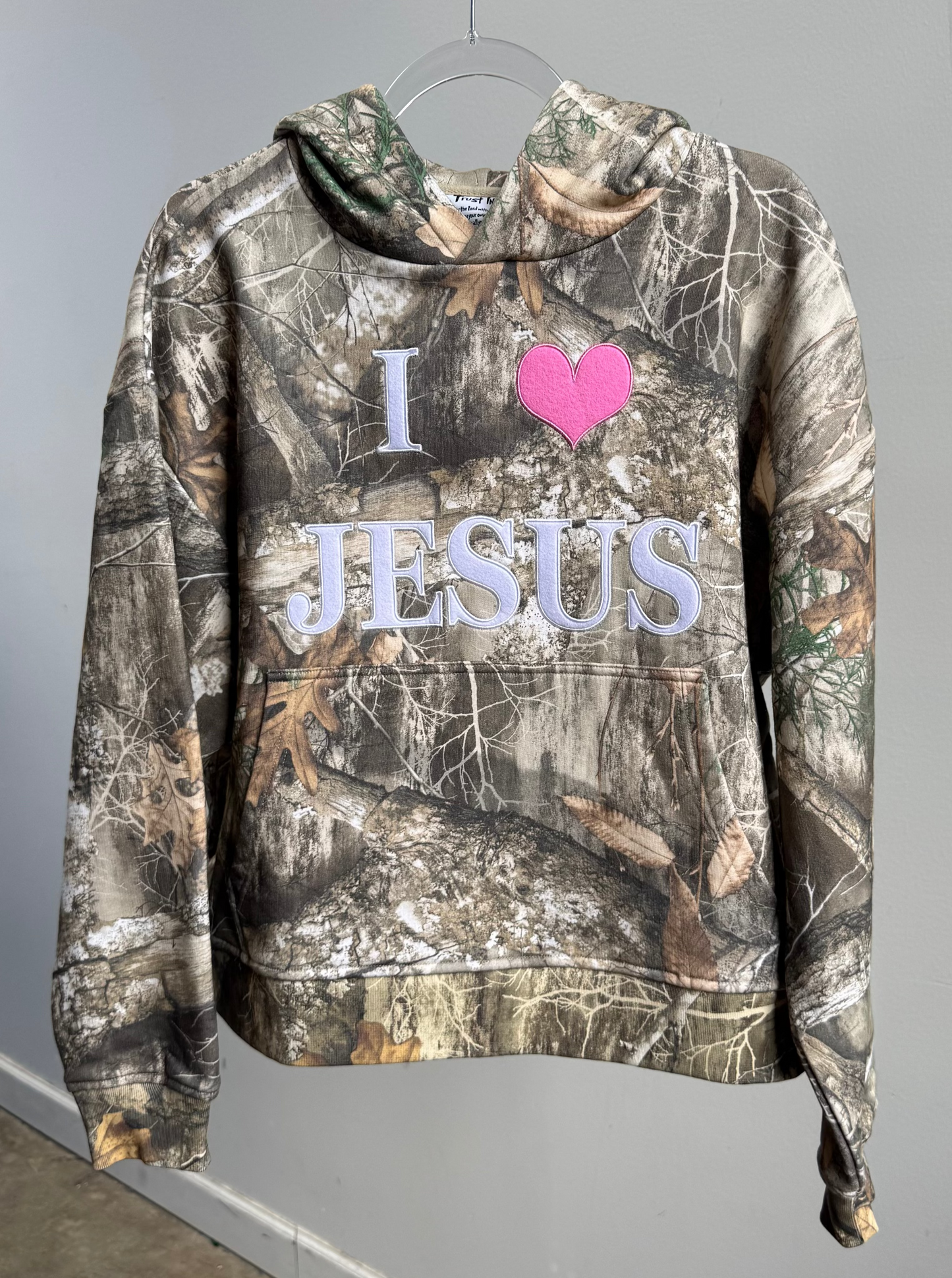 Camo " I 🩷 JESUS" Hoodie