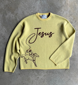 "JESUS" Cowboy Swater