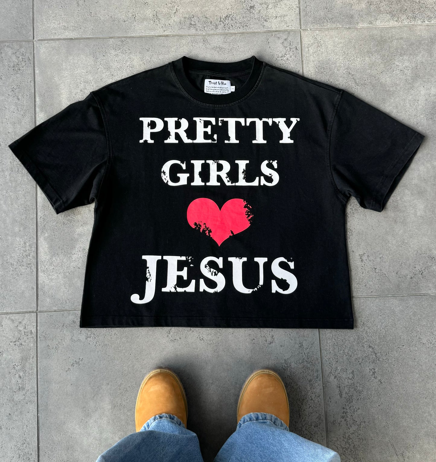 "Pretty Girls Love Jesus" Black Tee