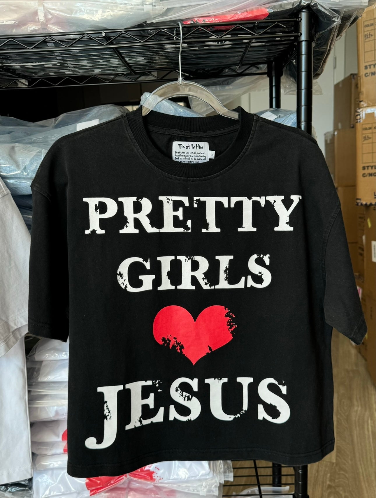 "Pretty Girls Love Jesus" Black Tee