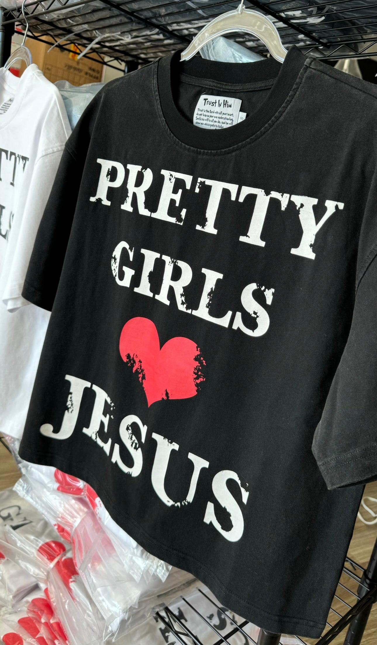 "Pretty Girls Love Jesus" Black Tee