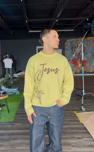"JESUS" Cowboy Swater