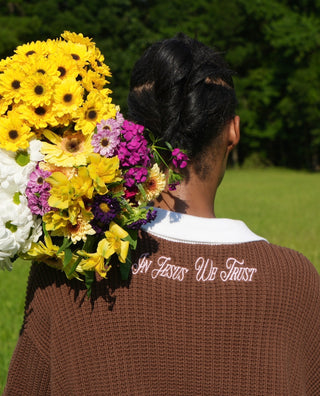 "In Jesus We Trust" Knitted Polo