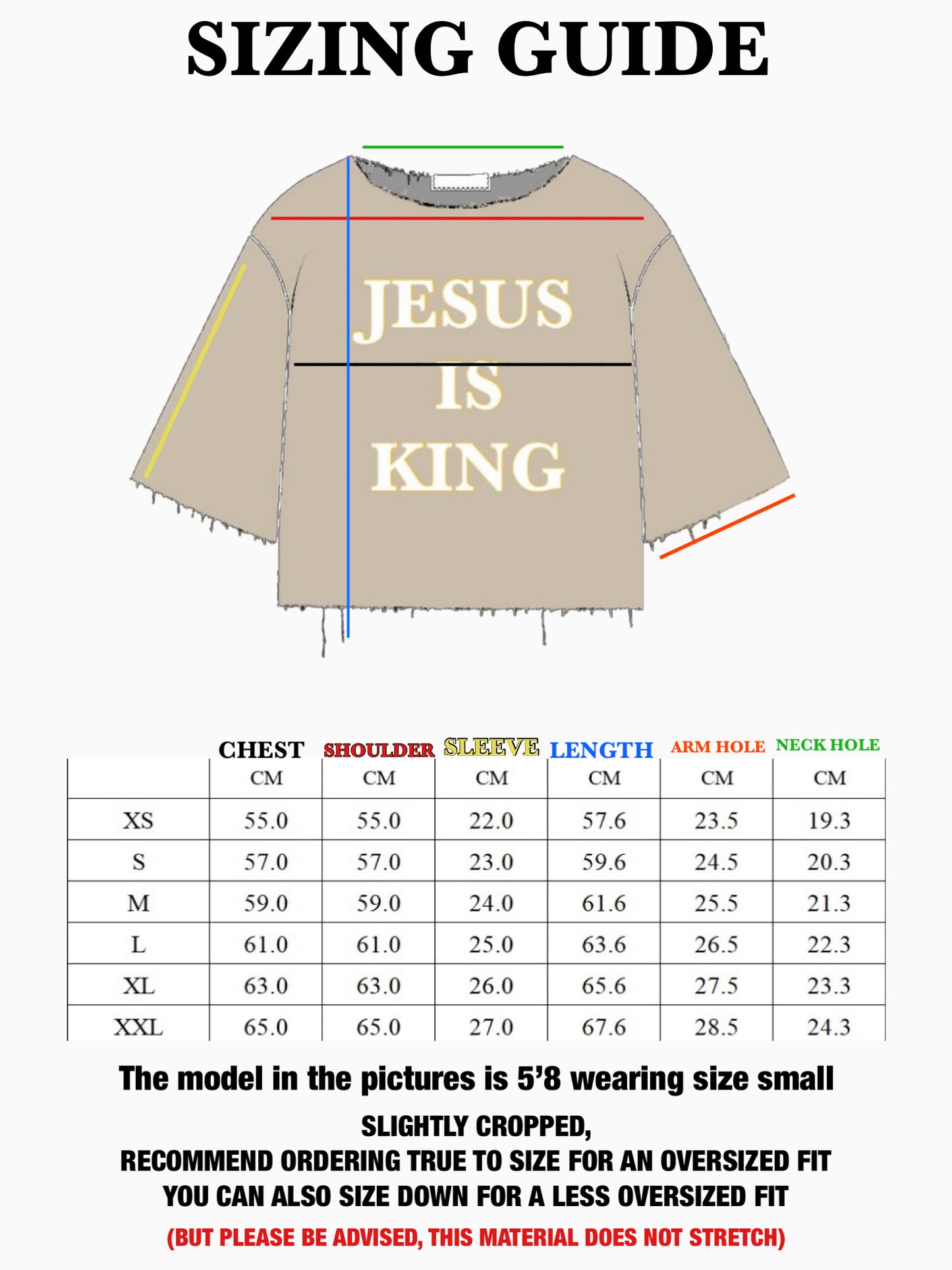 "JESUS IS KING" Holy Cloth
