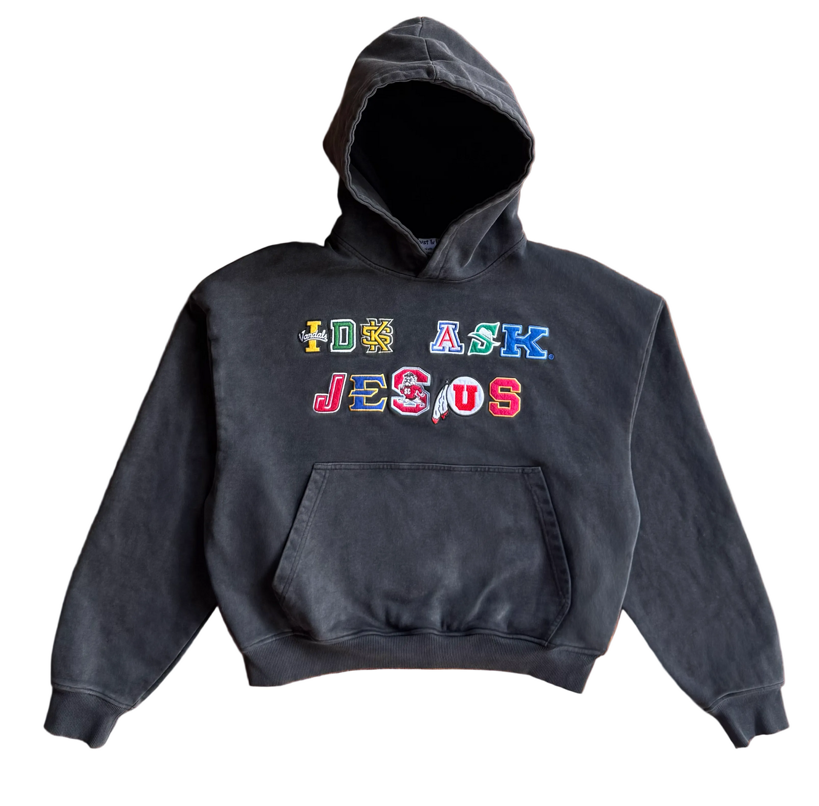 "IDK ASK JESUS" College Hoodie V2