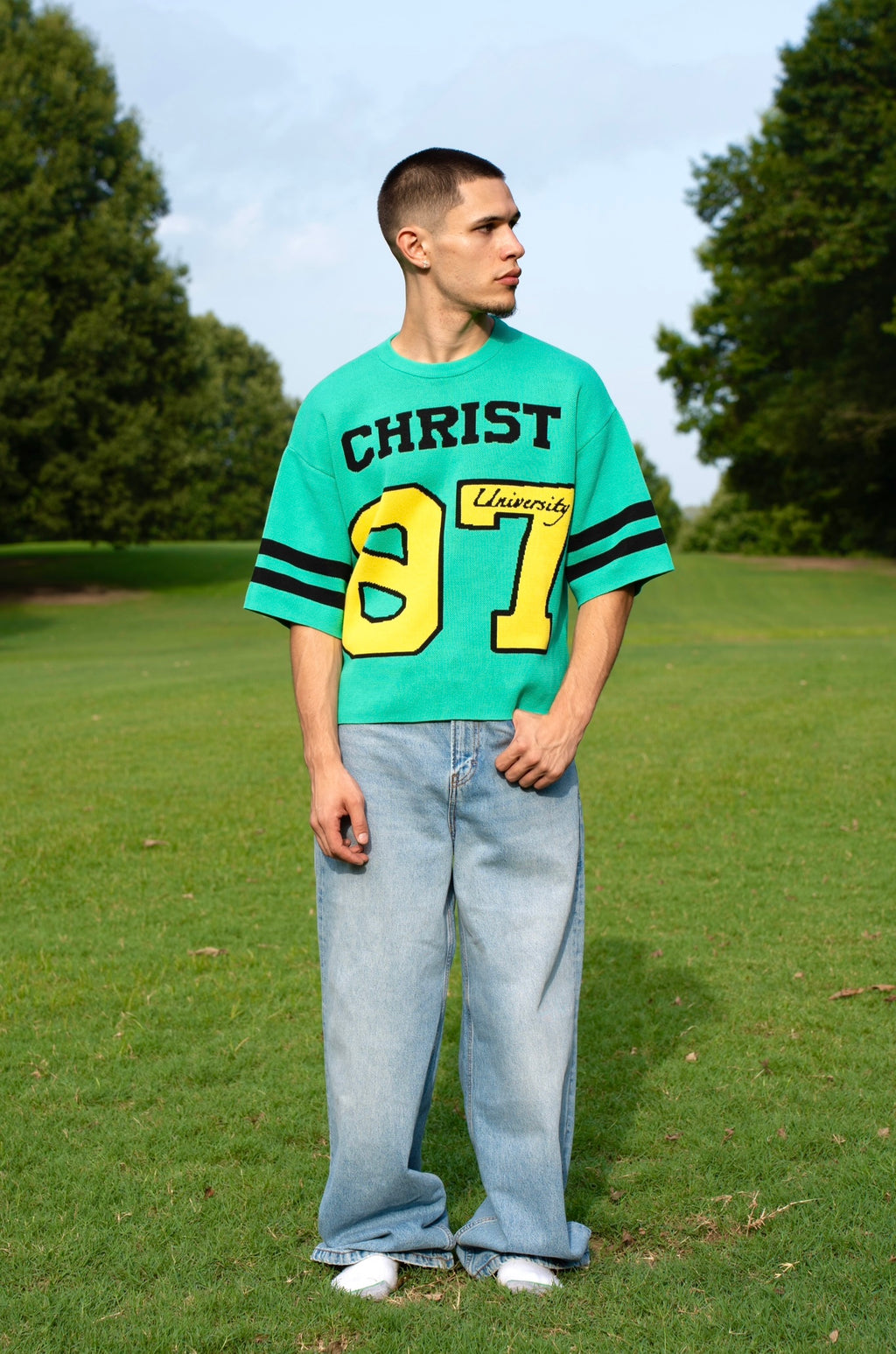 "Trust Christ" Knitted Jersey