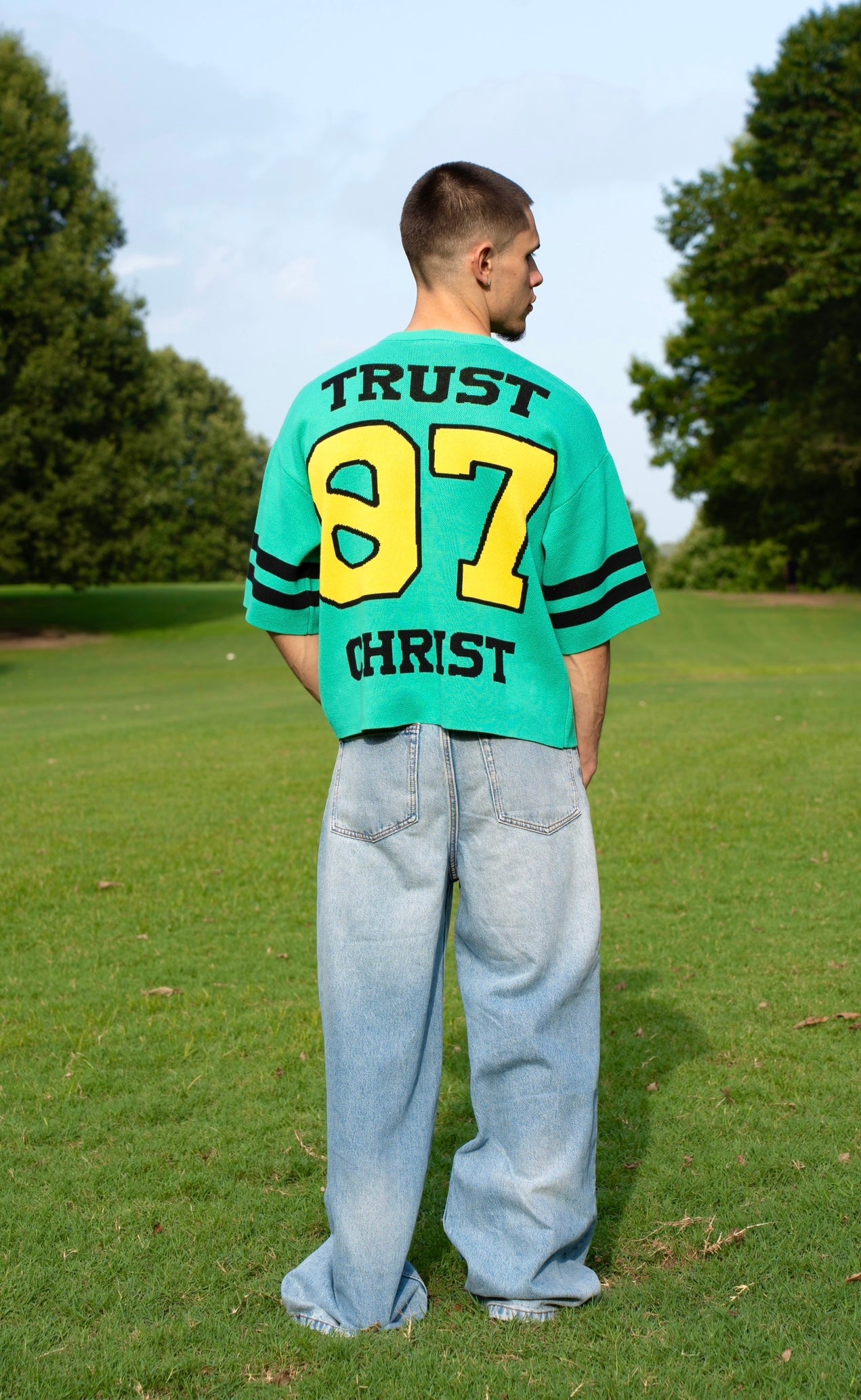 "Trust Christ" Knitted Jersey