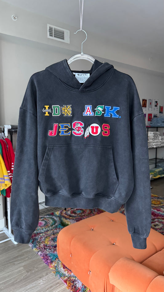 "IDK ASK JESUS" College Hoodie V2