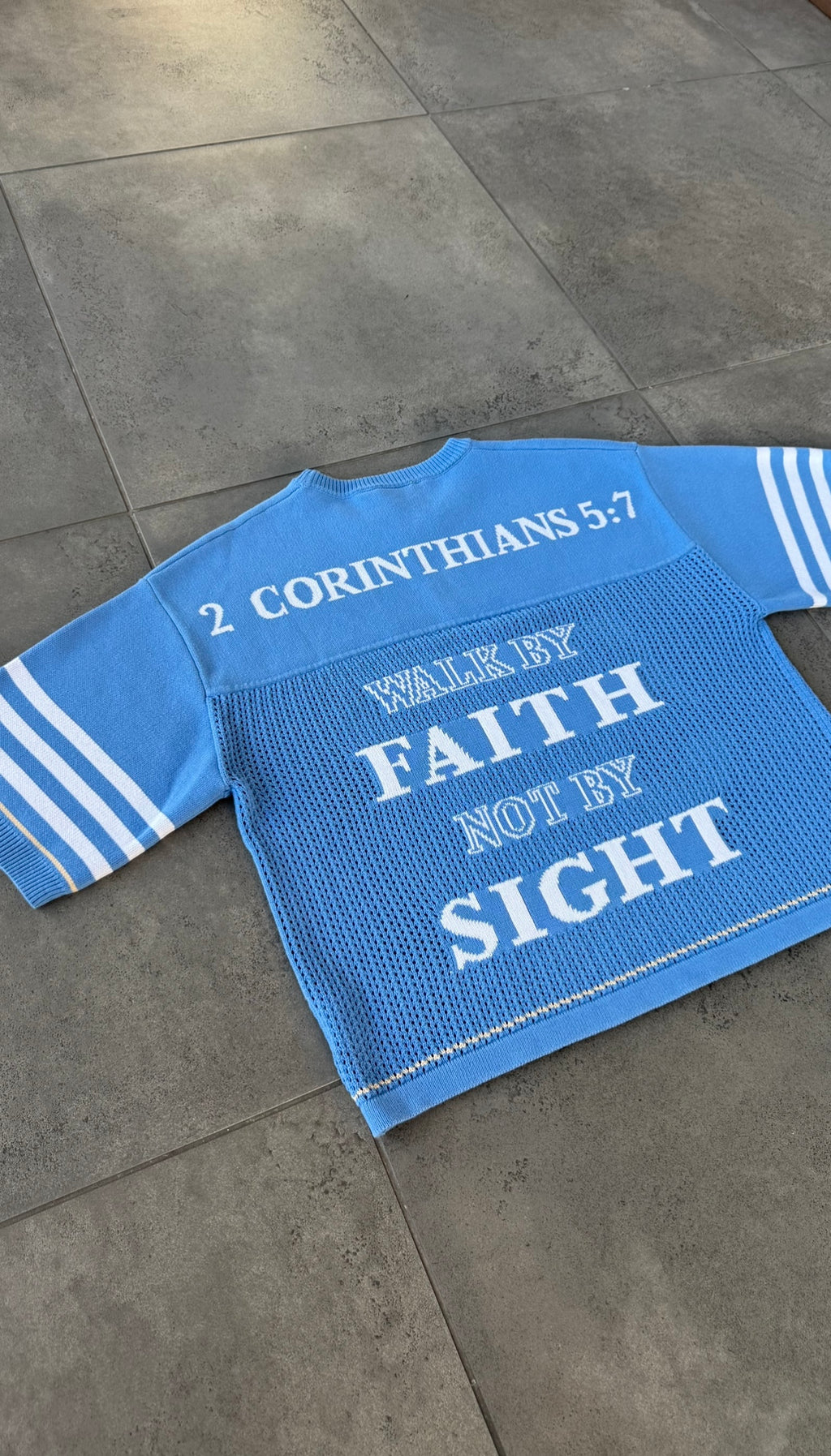 "2 Corinthians 5:7" Mesh Knitted Jersey