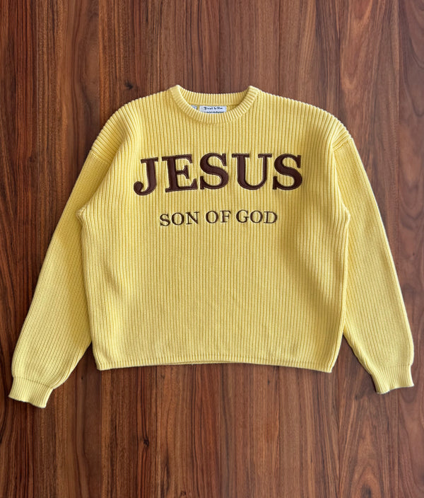 'JESUS Son Of God' Knitted Sweater
