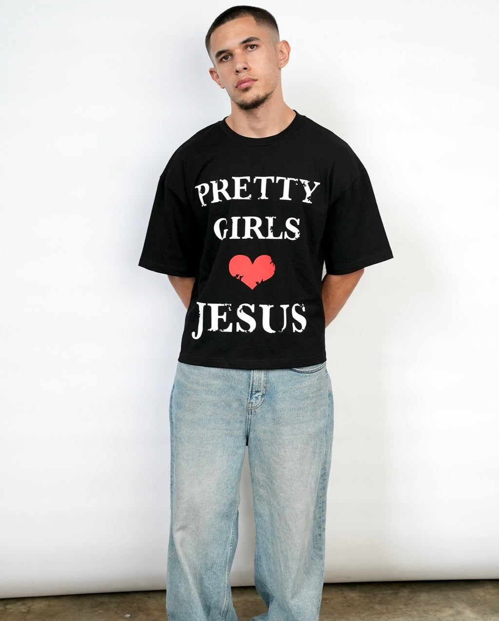 Pretty Girls Love Jesus Black Tee