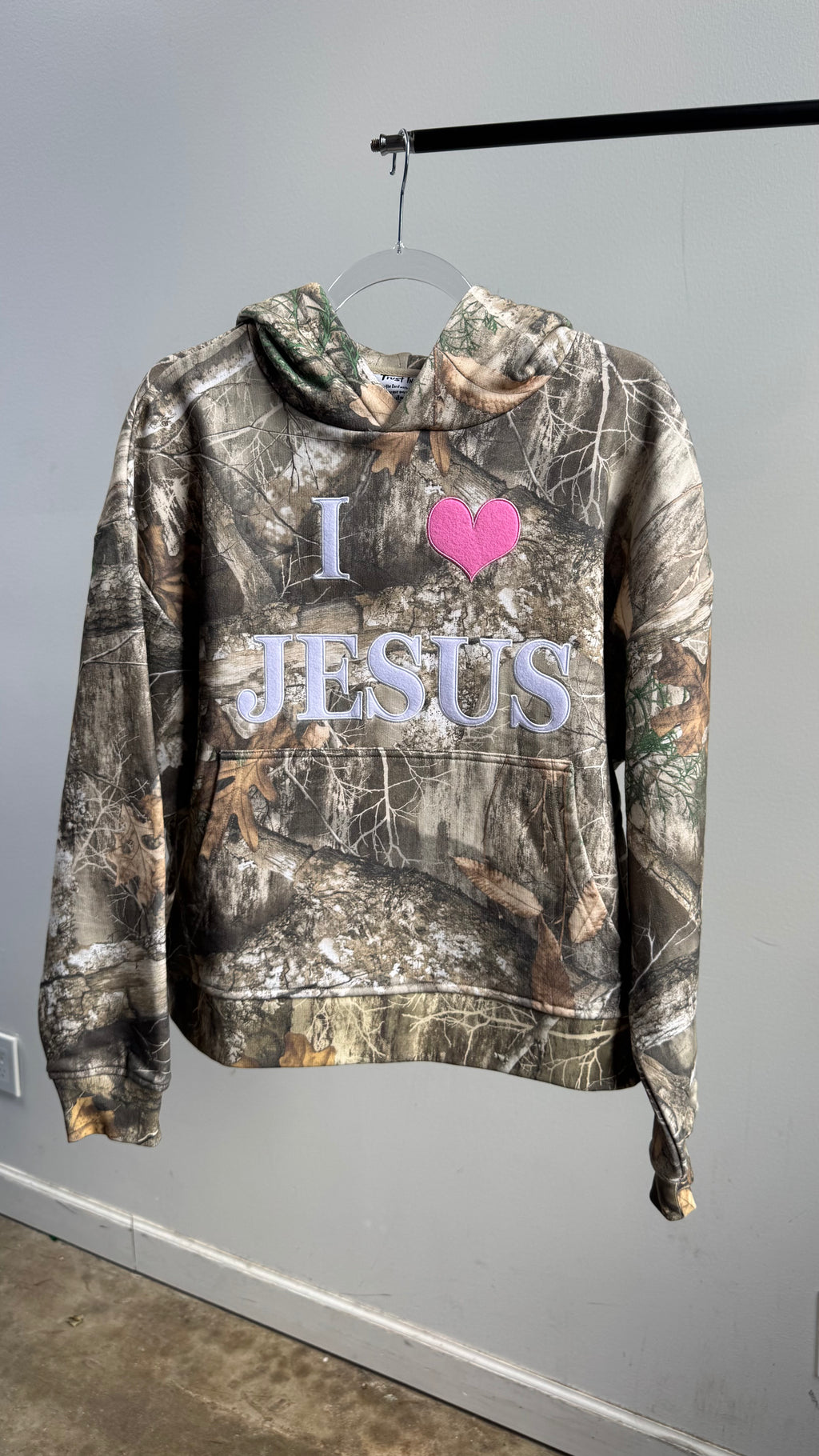 Camo " I 🩷 JESUS" Hoodie