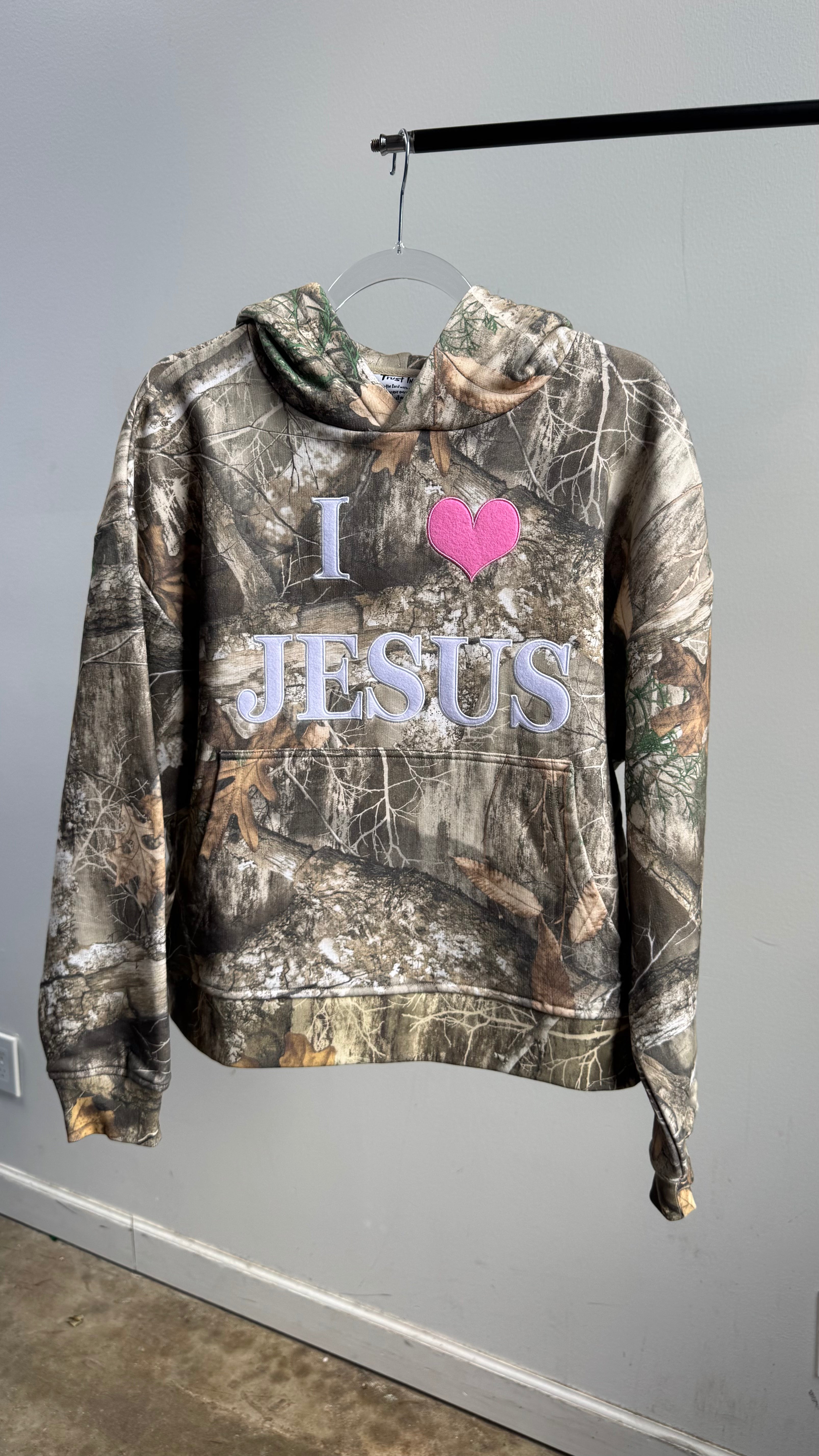Camo " I 🩷 JESUS" Hoodie