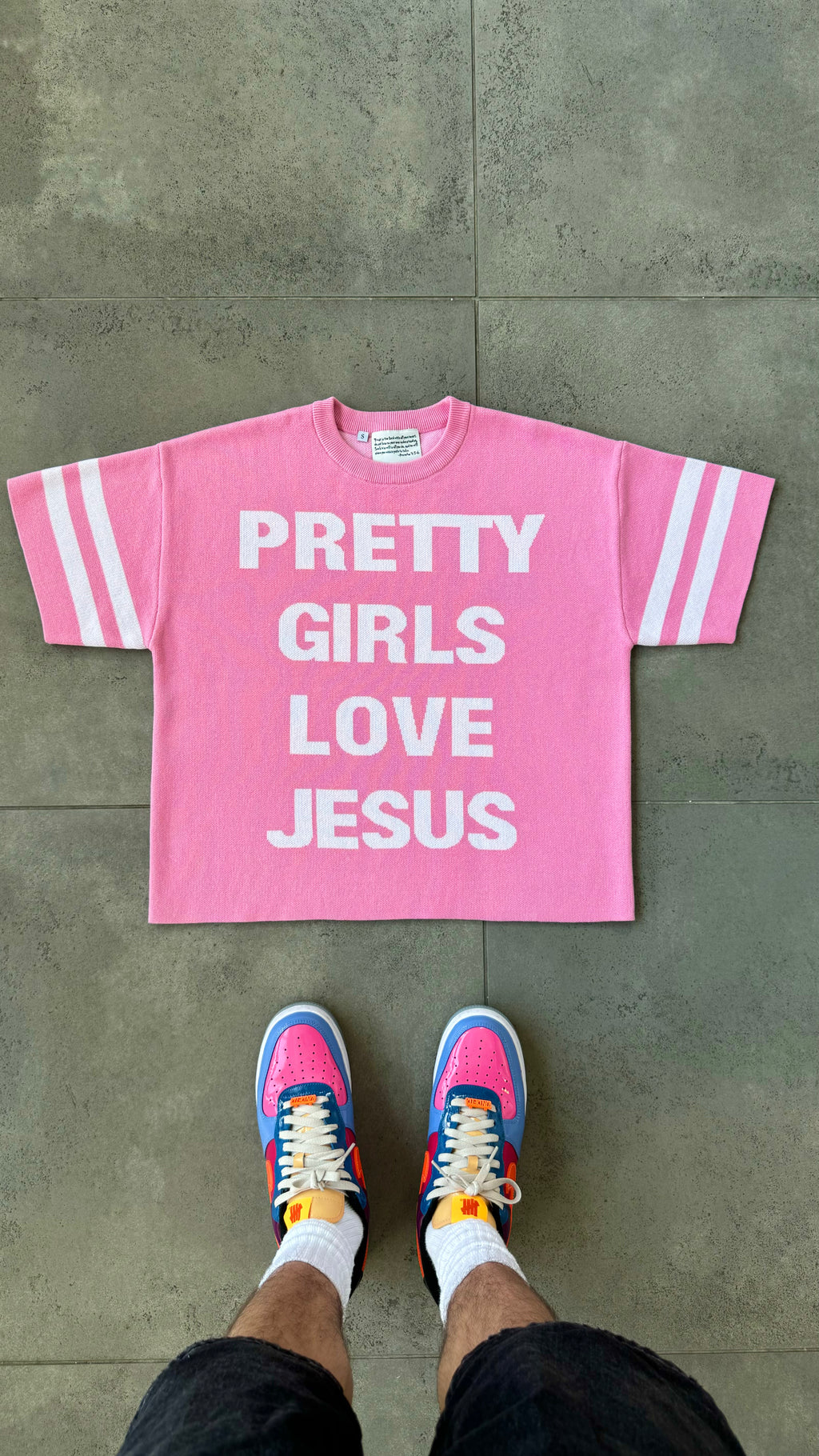 "Pretty Girls Love Jesus" Knitted Jersey