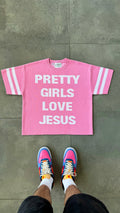 "Pretty Girls Love Jesus" Knitted Jersey