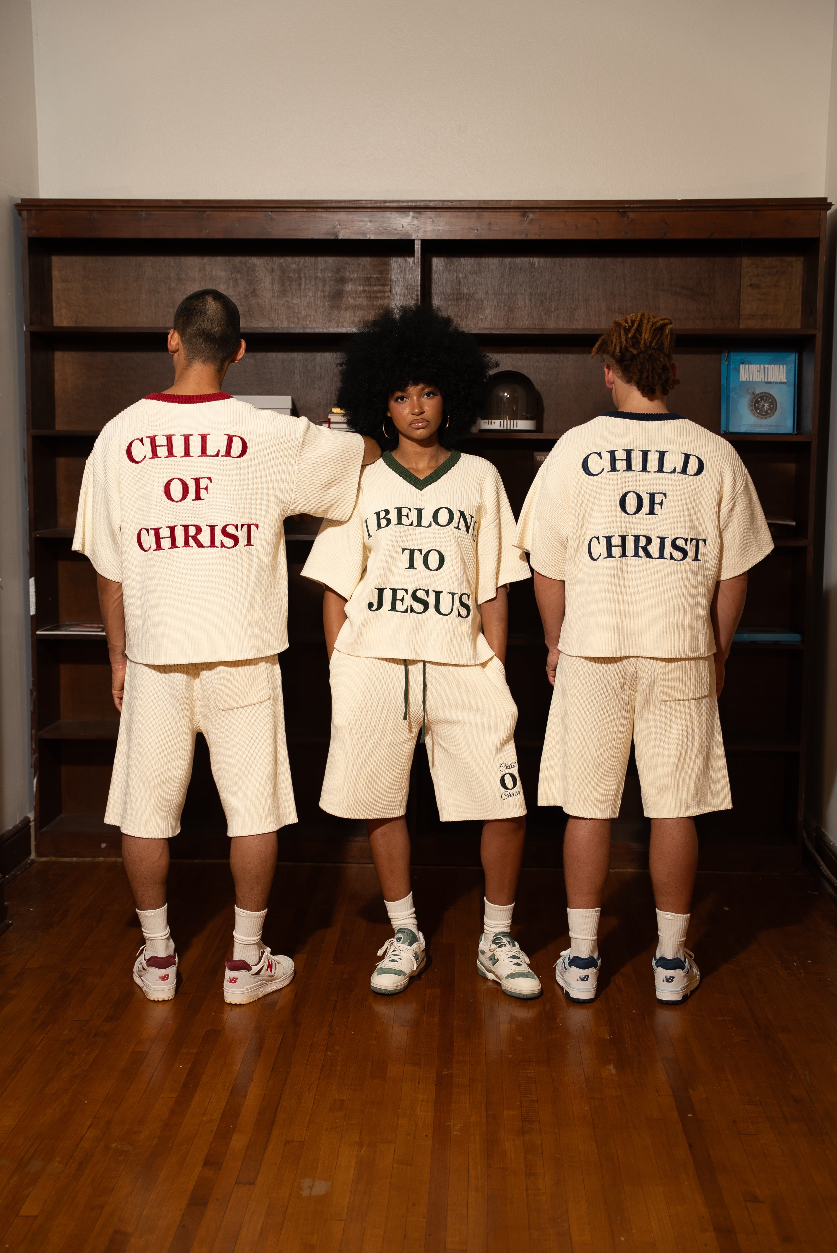 'I Belong To Jesus' Knitted Jersey (Green)