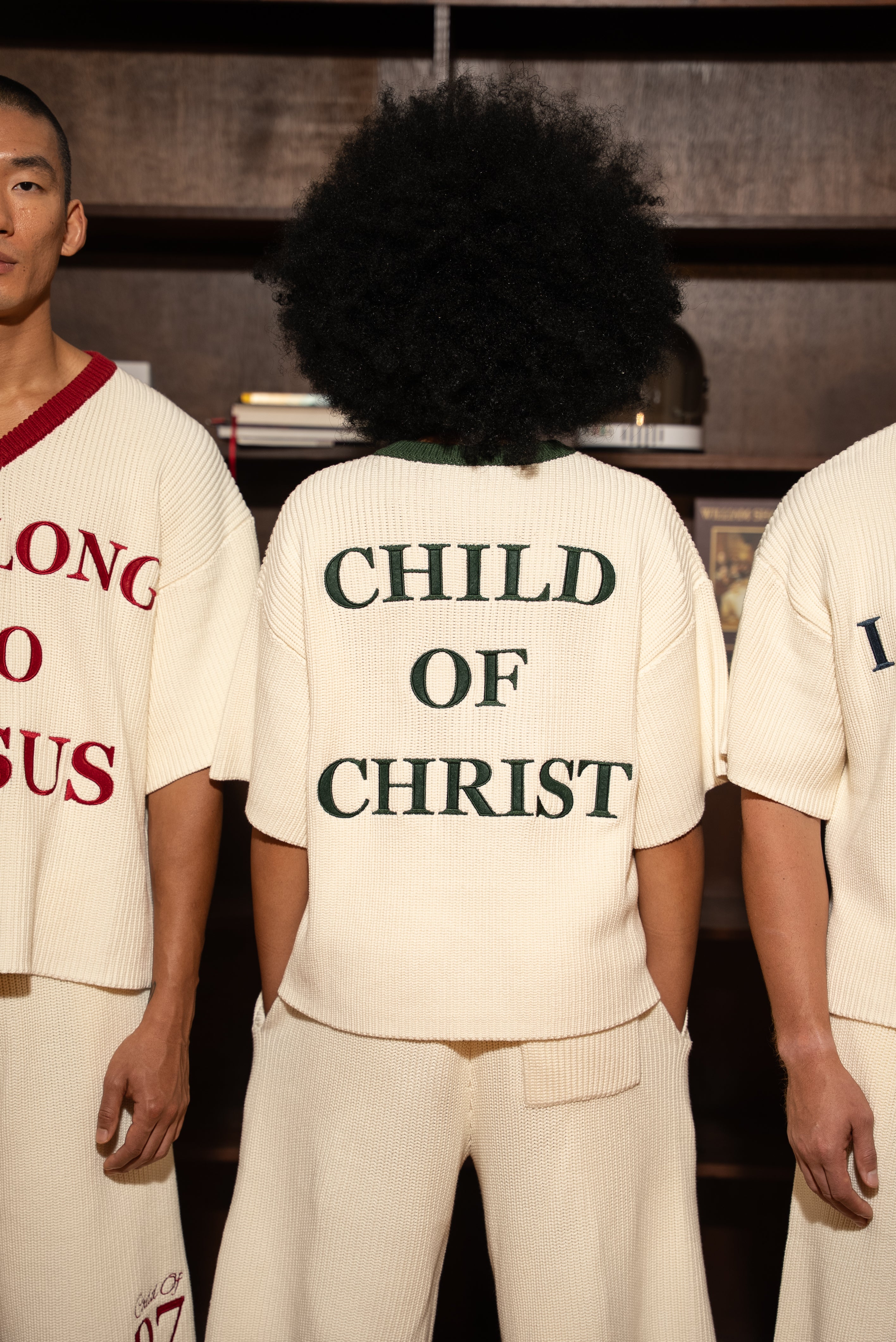 'I Belong To Jesus' Knitted Jersey (Green)