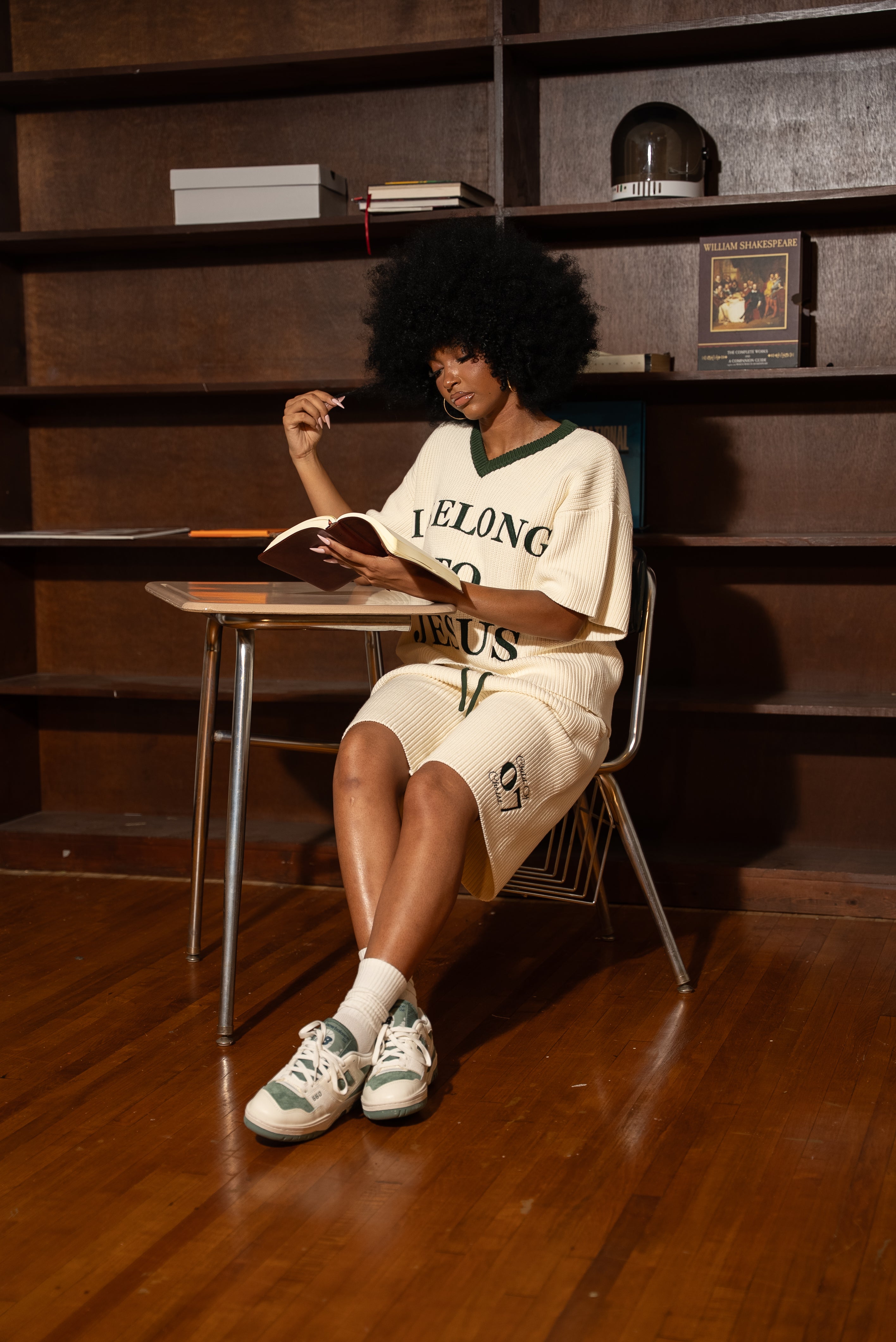 'I Belong To Jesus' Knitted Jersey (Green)