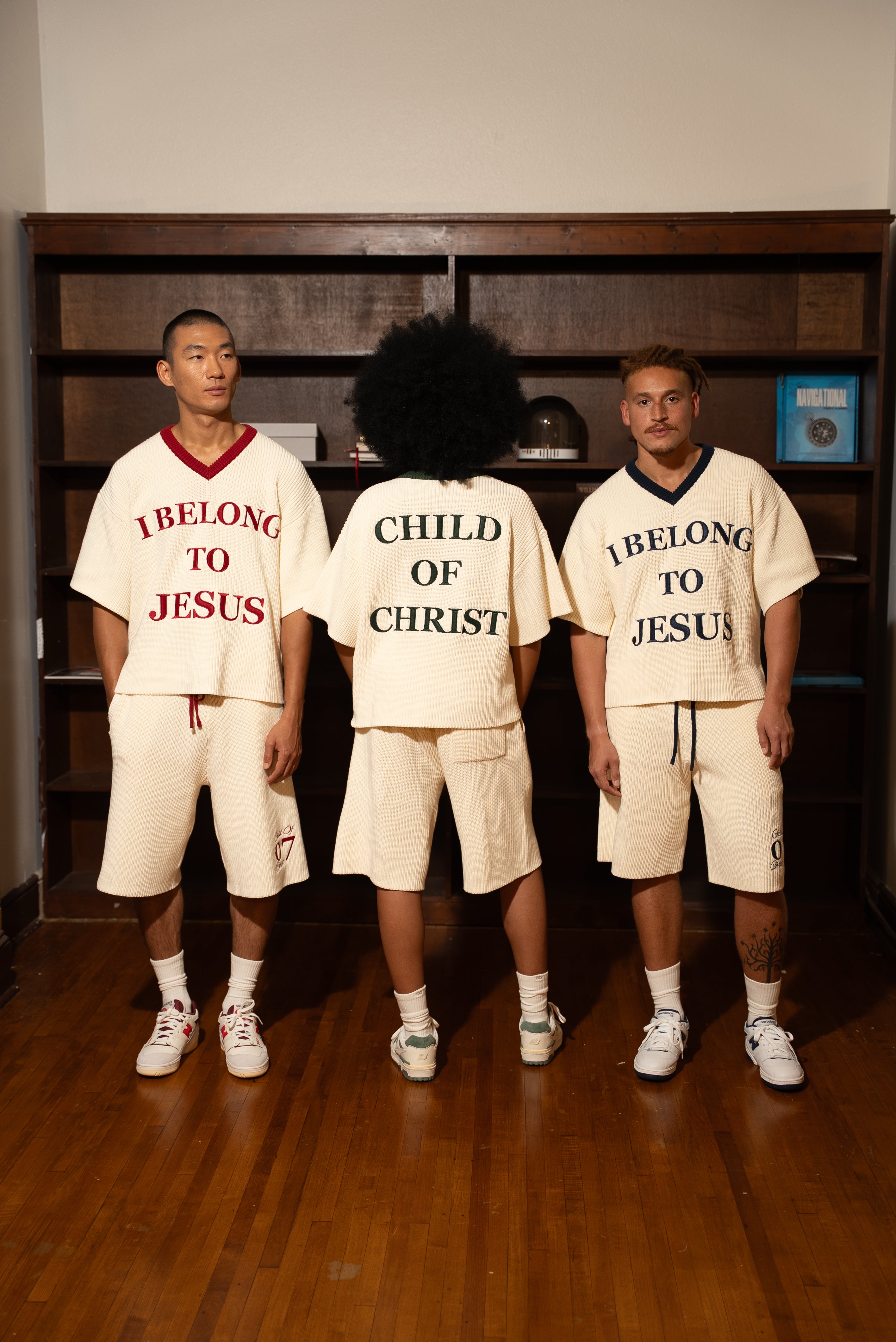 'Child Of Christ' Knitted Shorts (Red)