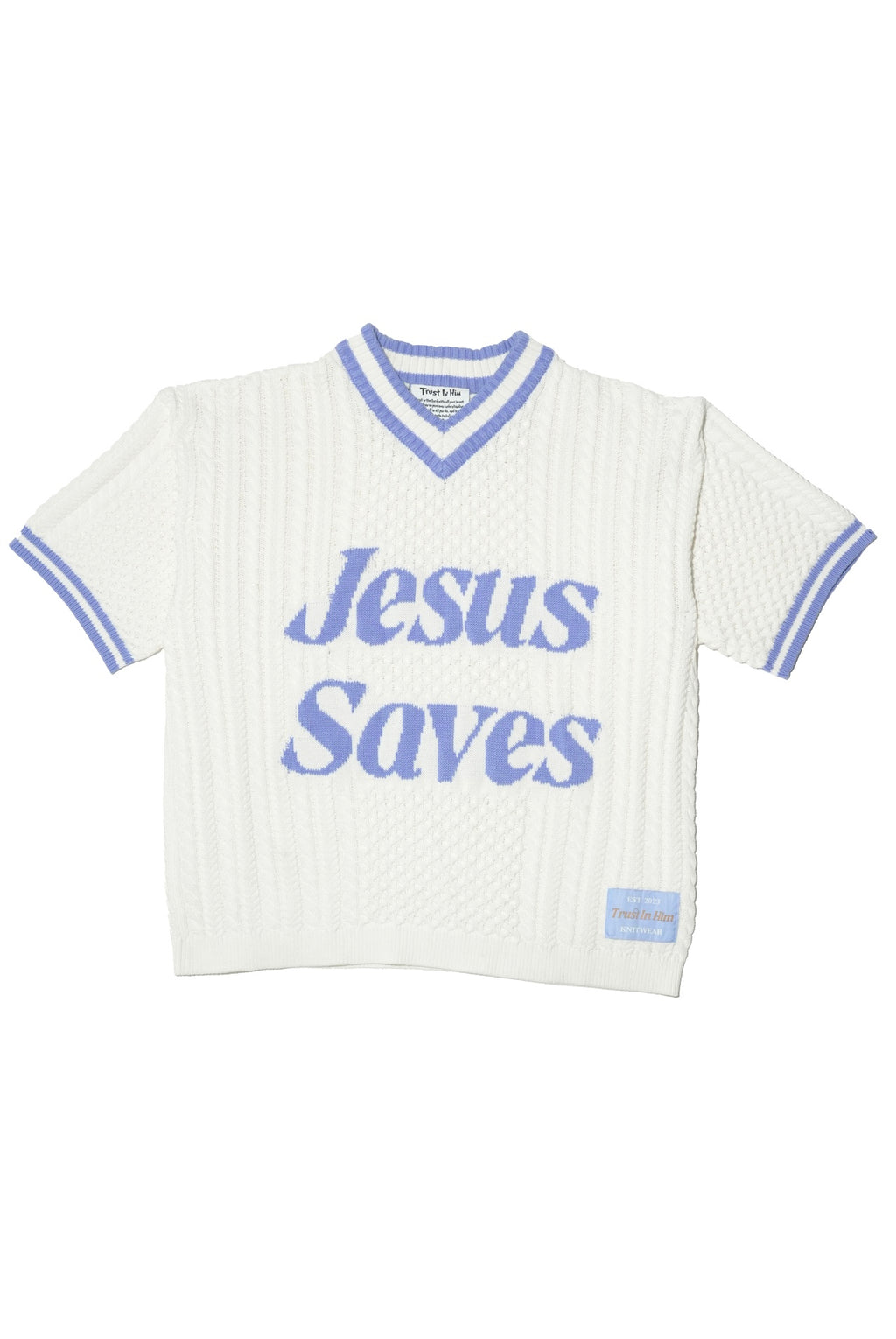"Jesus Saves" Light Weight Knitted Jersey