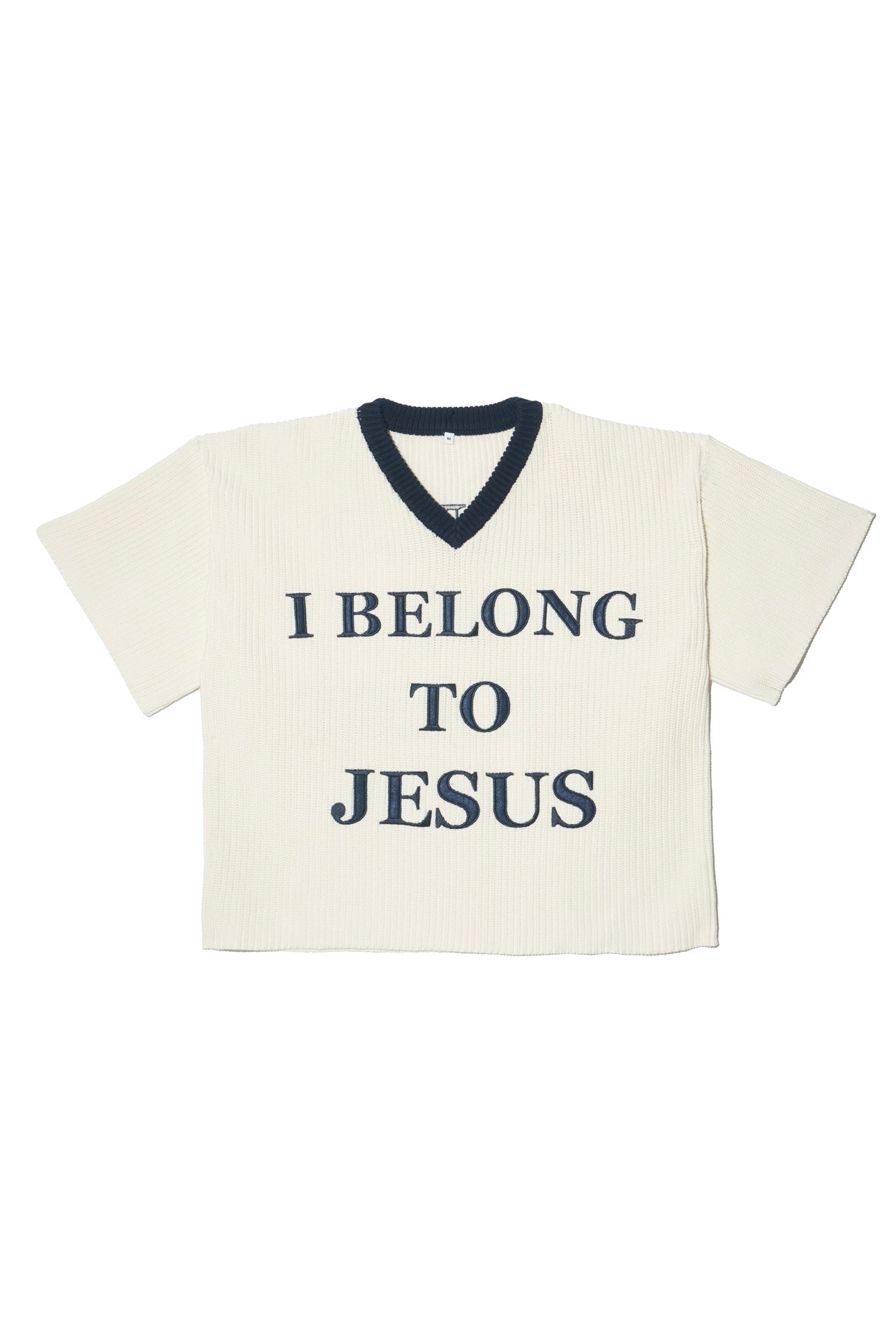 'I Belong To Jesus' Knitted Jersey (Blue)