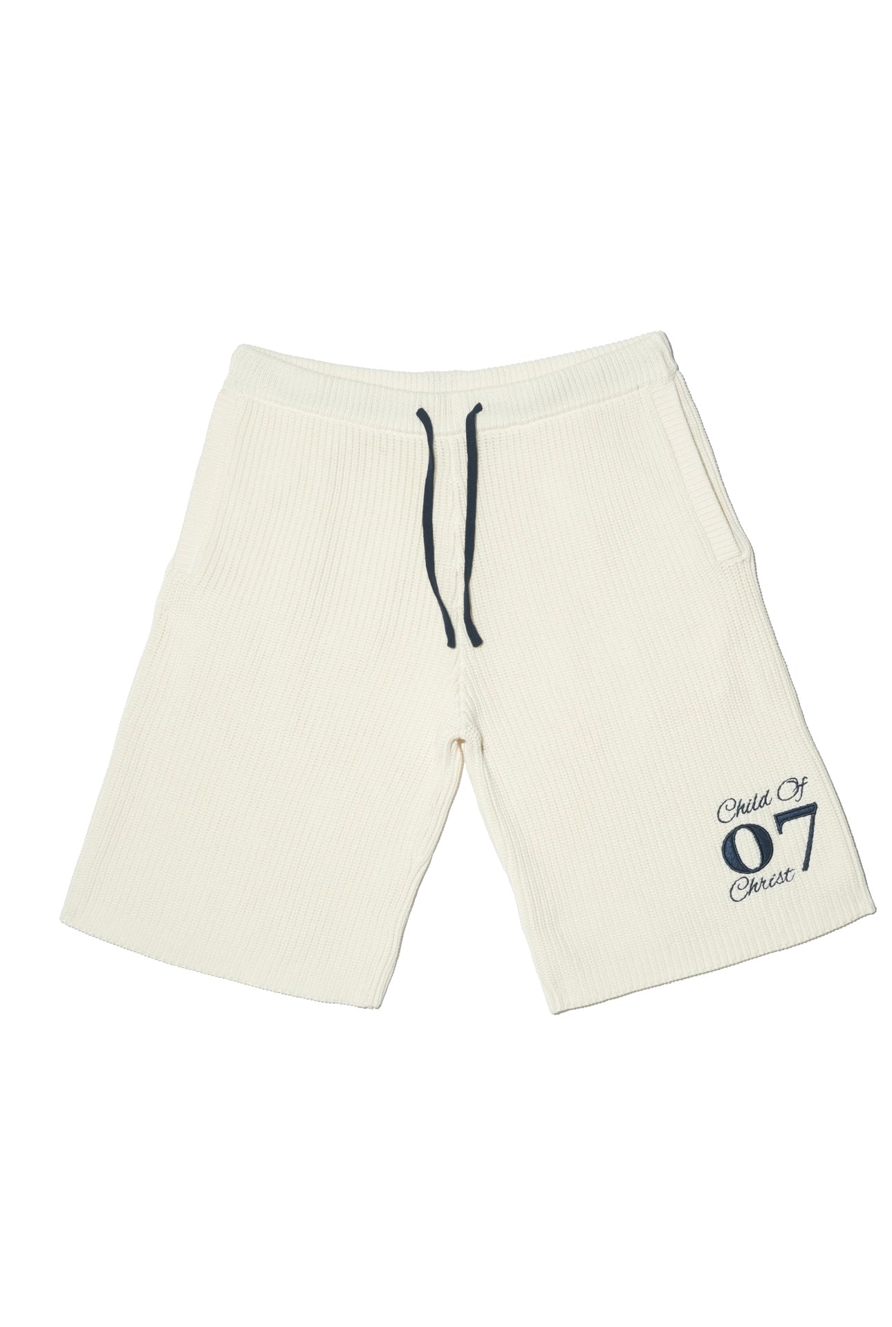 'Child Of Christ' Knitted Shorts (Blue)