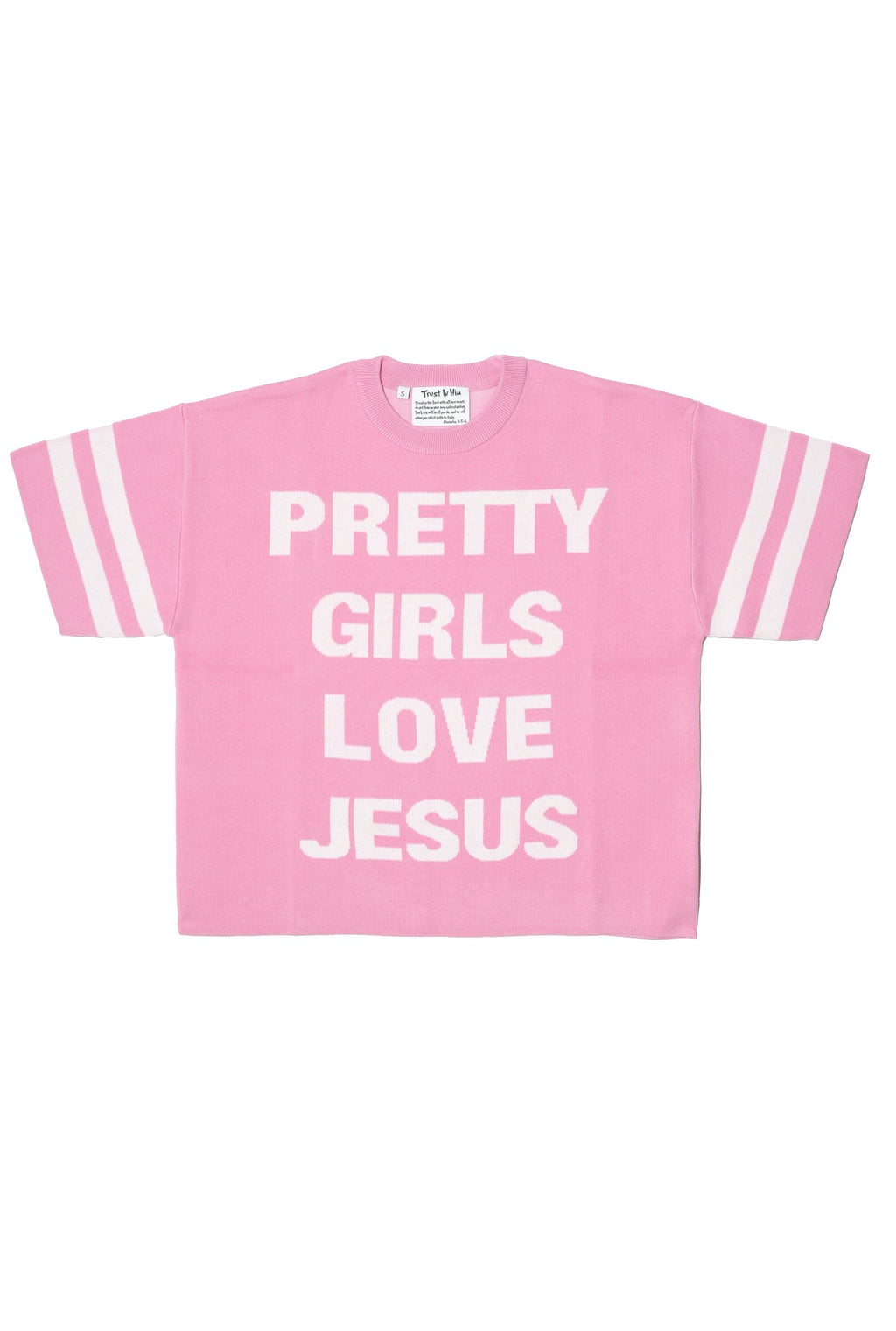 "Pretty Girls Love Jesus" Knitted Jersey