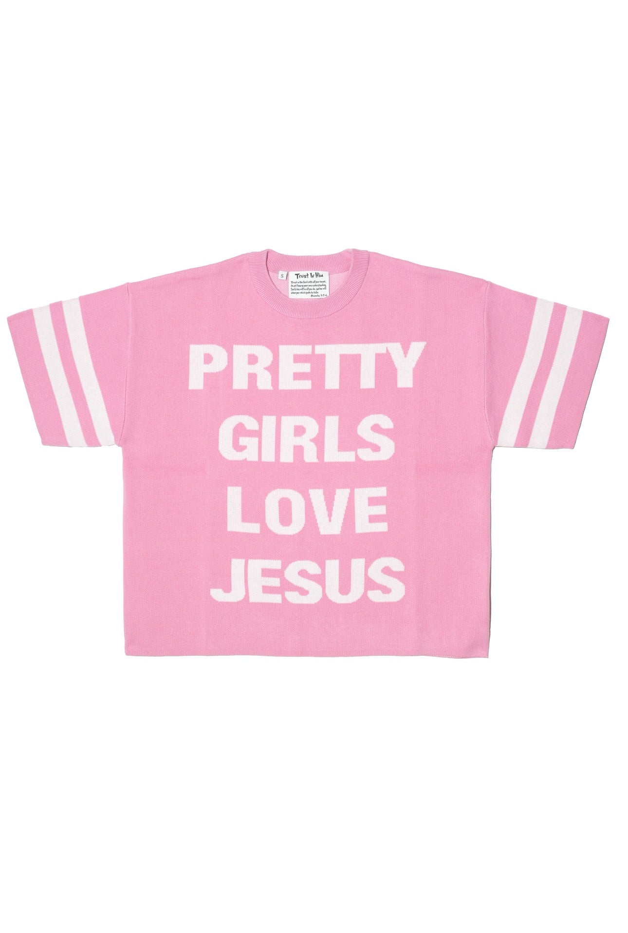 "Pretty Girls Love Jesus" Knitted Jersey