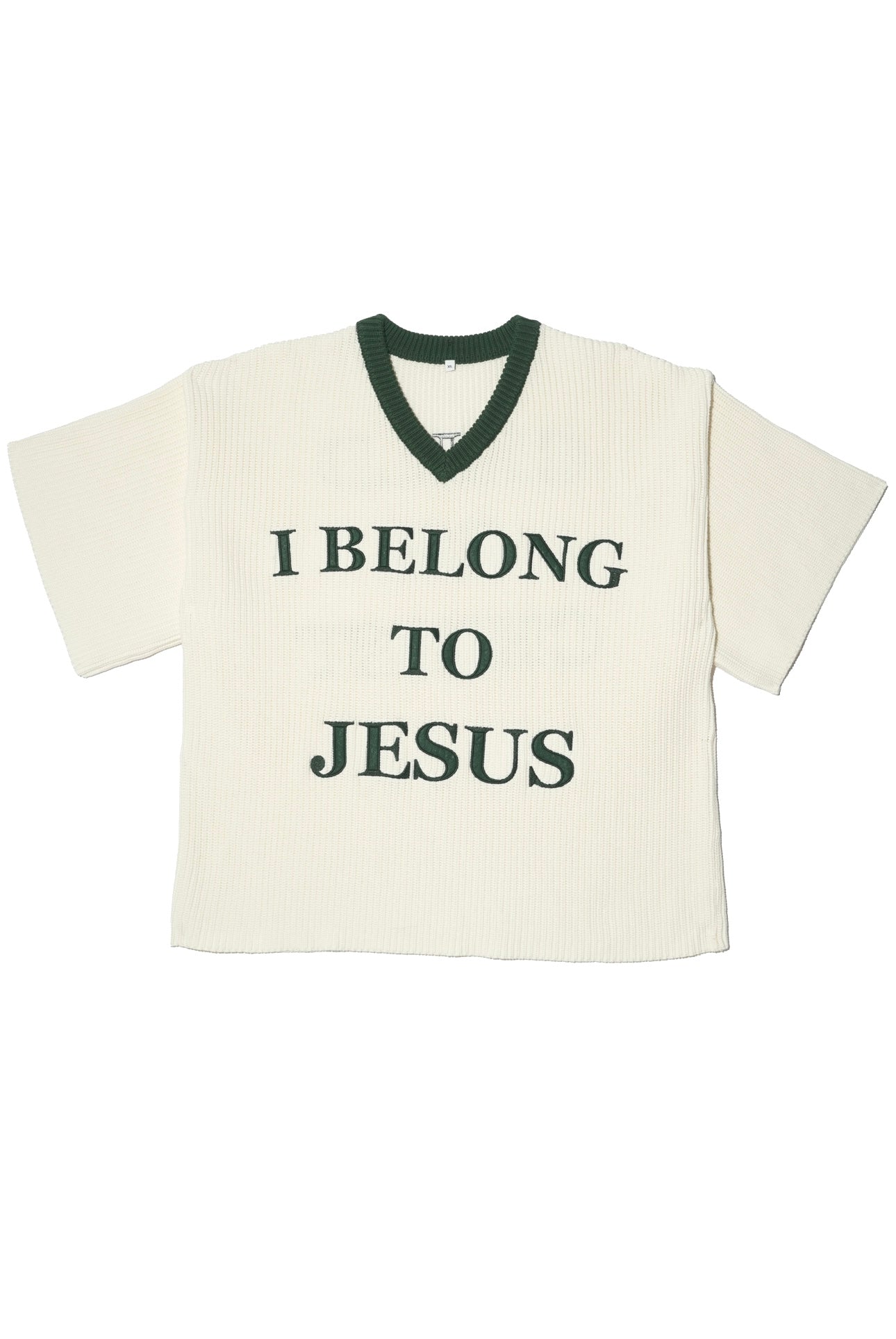 'I Belong To Jesus' Knitted Jersey (Green)