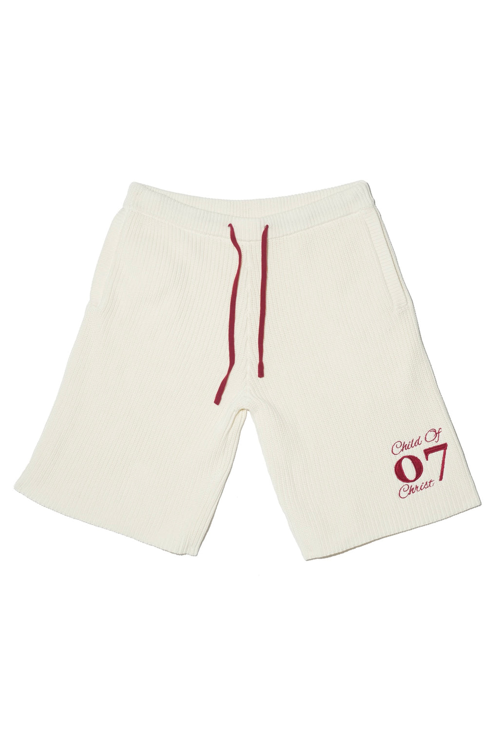 'Child Of Christ' Knitted Shorts (Red)