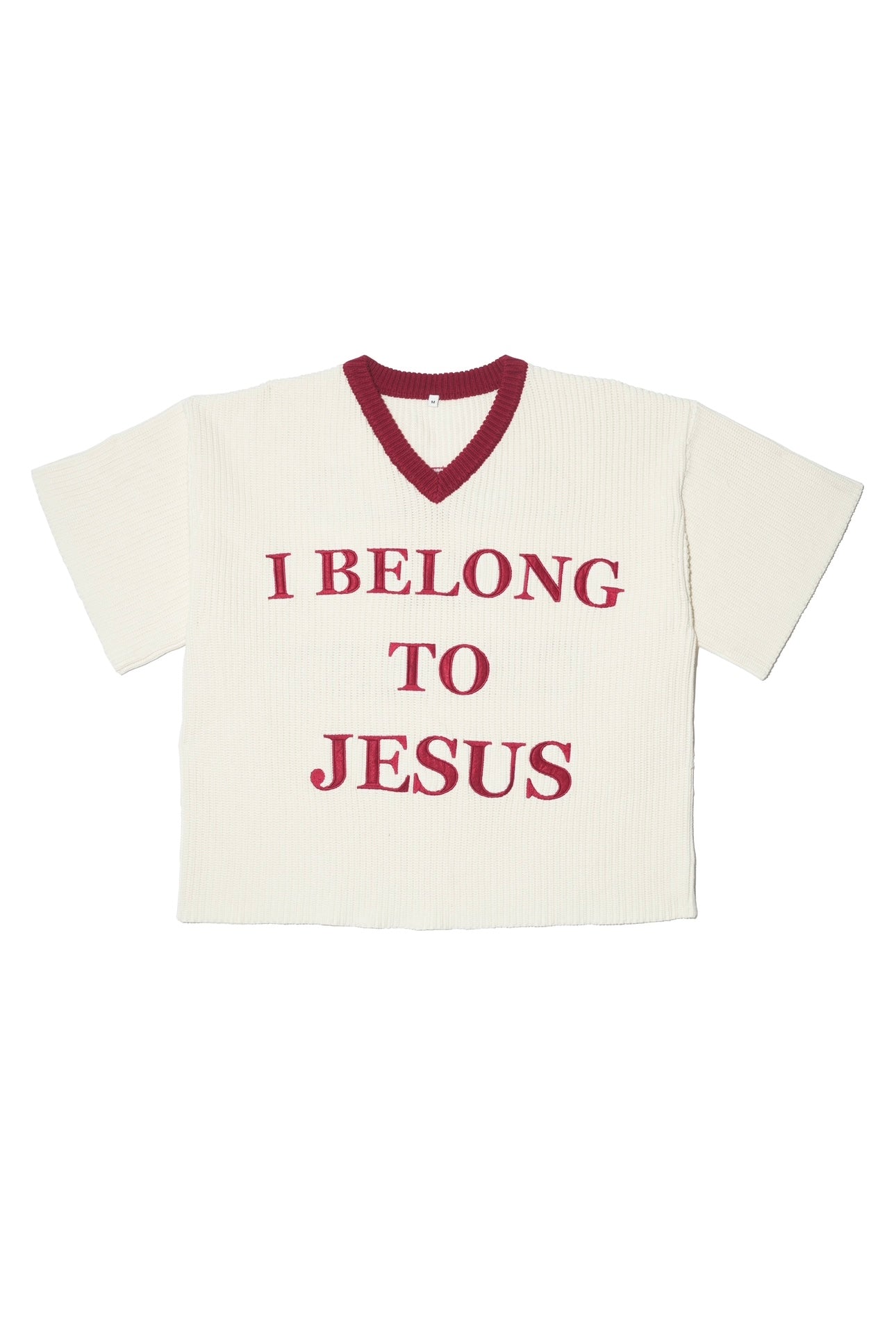 'I Belong To Jesus' Knitted Jersey (Red)
